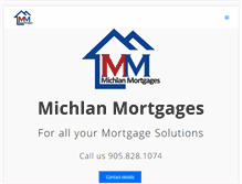 Tablet Screenshot of michlanmortgages.com